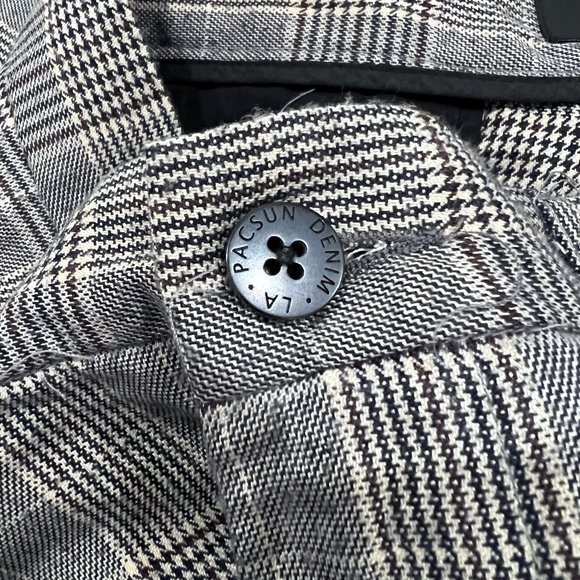 Pacsun Plaid Twill Straight Fit Formal Pants - Picture 5 of 8